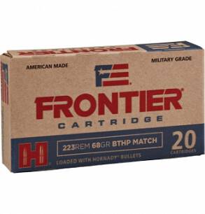 223REM BTHP FRONTIER 68gr 